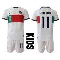 Dječji Nogometni Dres Portugal Joao Felix #11 Gostujuci SP 2022 Kratak Rukav (+ Kratke hlače)